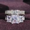 Zircon Diamond Inlaid Stackable Ring - European & American Jewelry