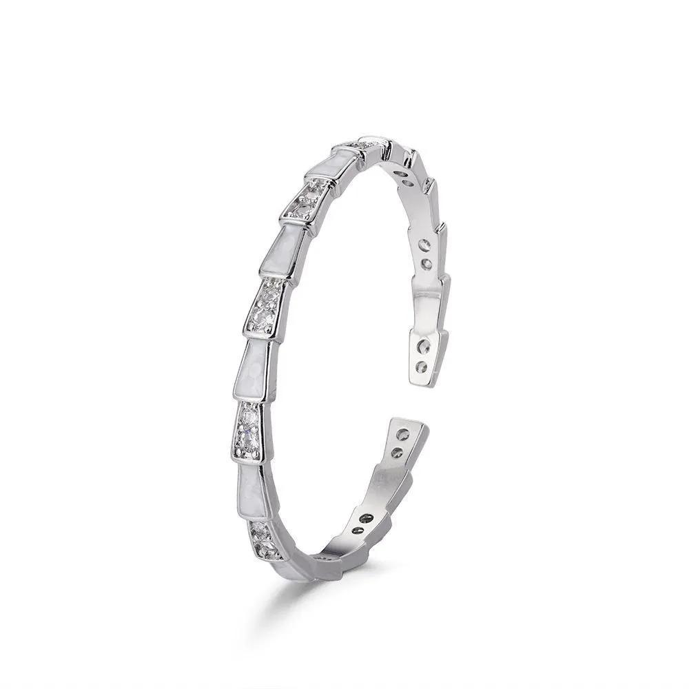 High Quality White Mother-of-pearl Bracelet, Snake Bone Bracelet for Birthday