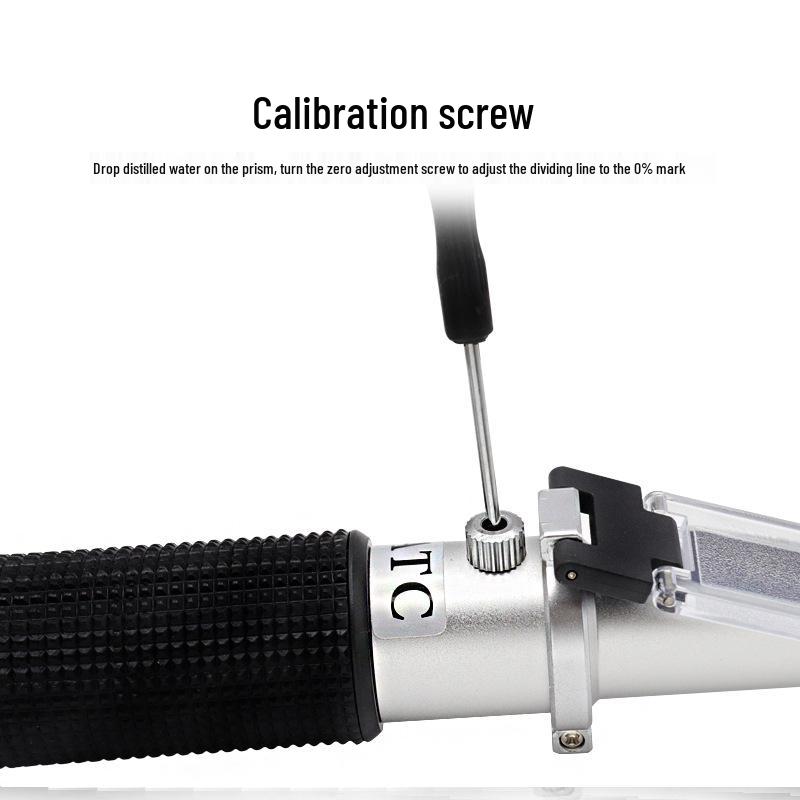 Refratômetro de Álcool Portátil: Medidor de Concentração de Etanol 0-80%