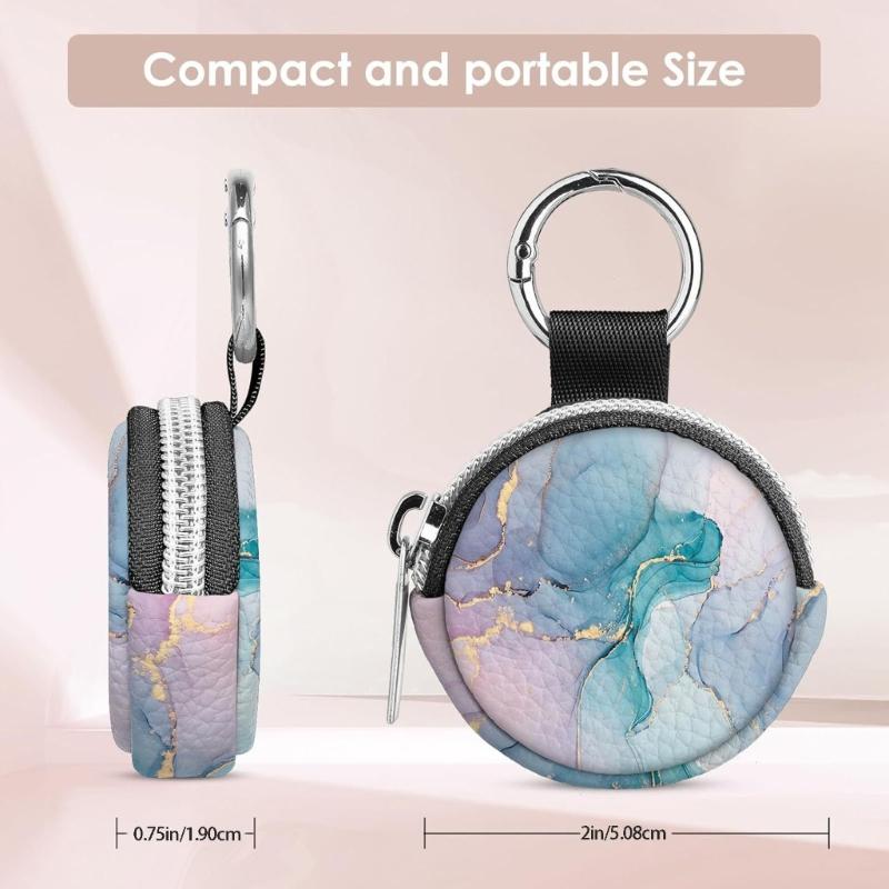 Small Travel Jewelry Organizers Soft Leather Case With 4 Color Addition For Earrings Rings Necklace Storage
