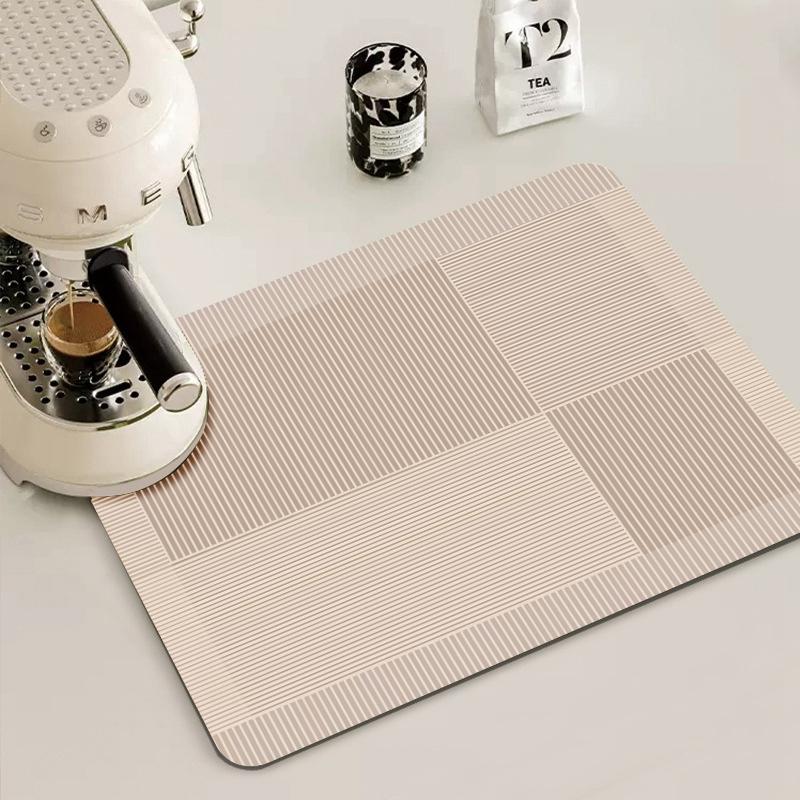 Antiskid Coffee Machine Drain Pad Large Kitchen Absorbent Mat Tableware Dish Draining Mats Quick Dry Drying Mat Faucet Placemat