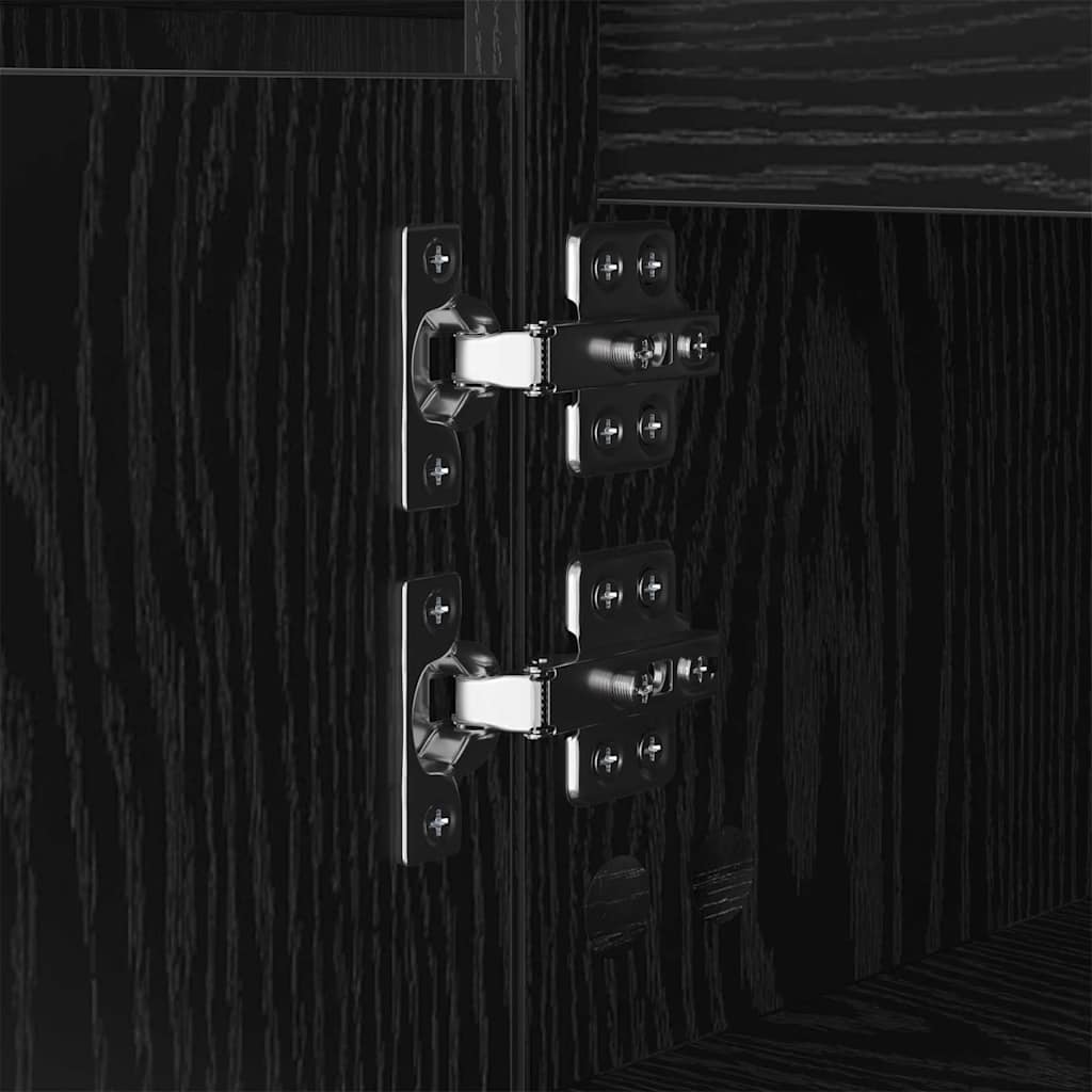 Coffee Table Black Oak Look 104 x 60 x 35 cm Wood Based Panel