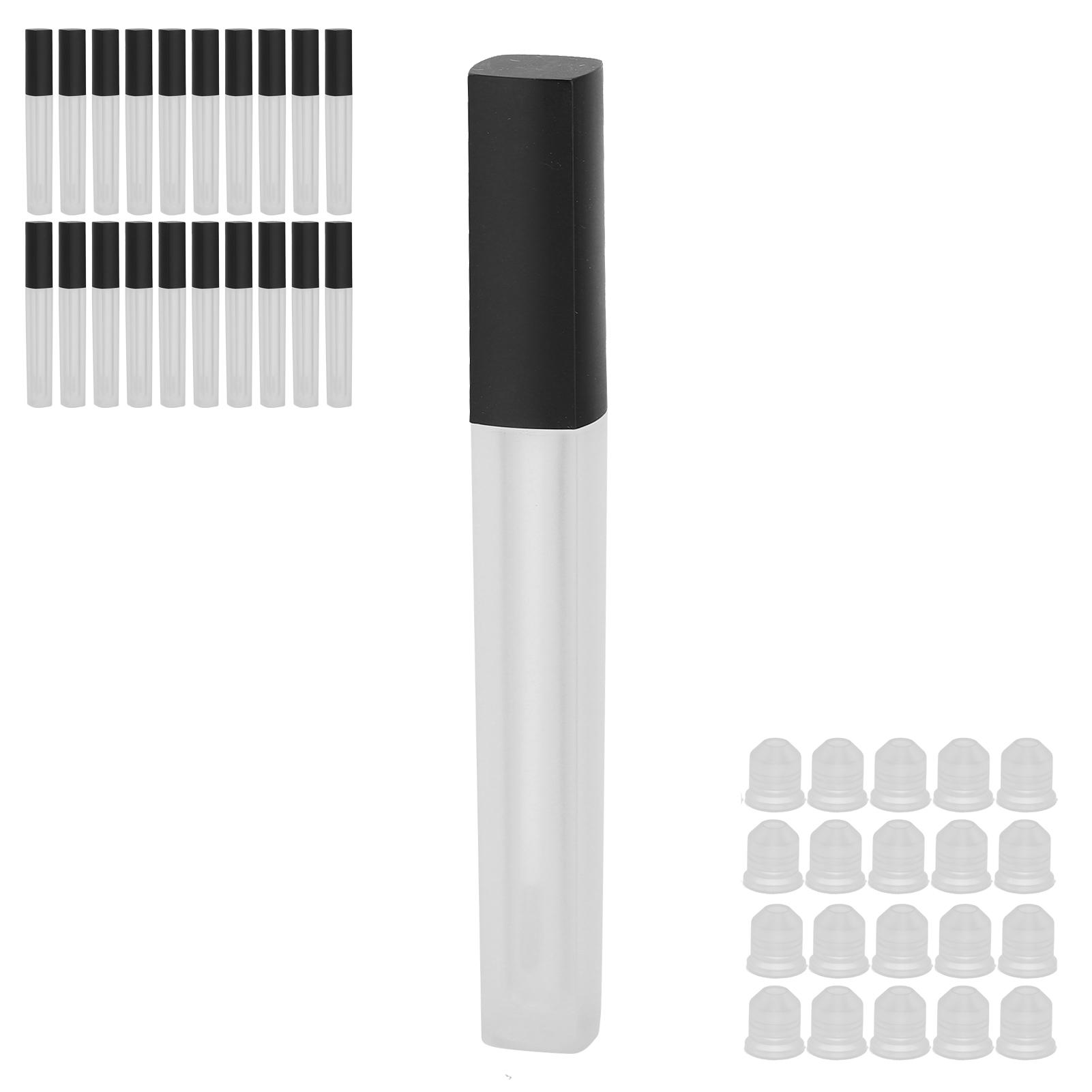 

20Pcs Lip Gloss Tubes Balm Bottle Lip Gloss Clear Plastic Empty Refillable Balm Tube Bottle Containers 4.5ML