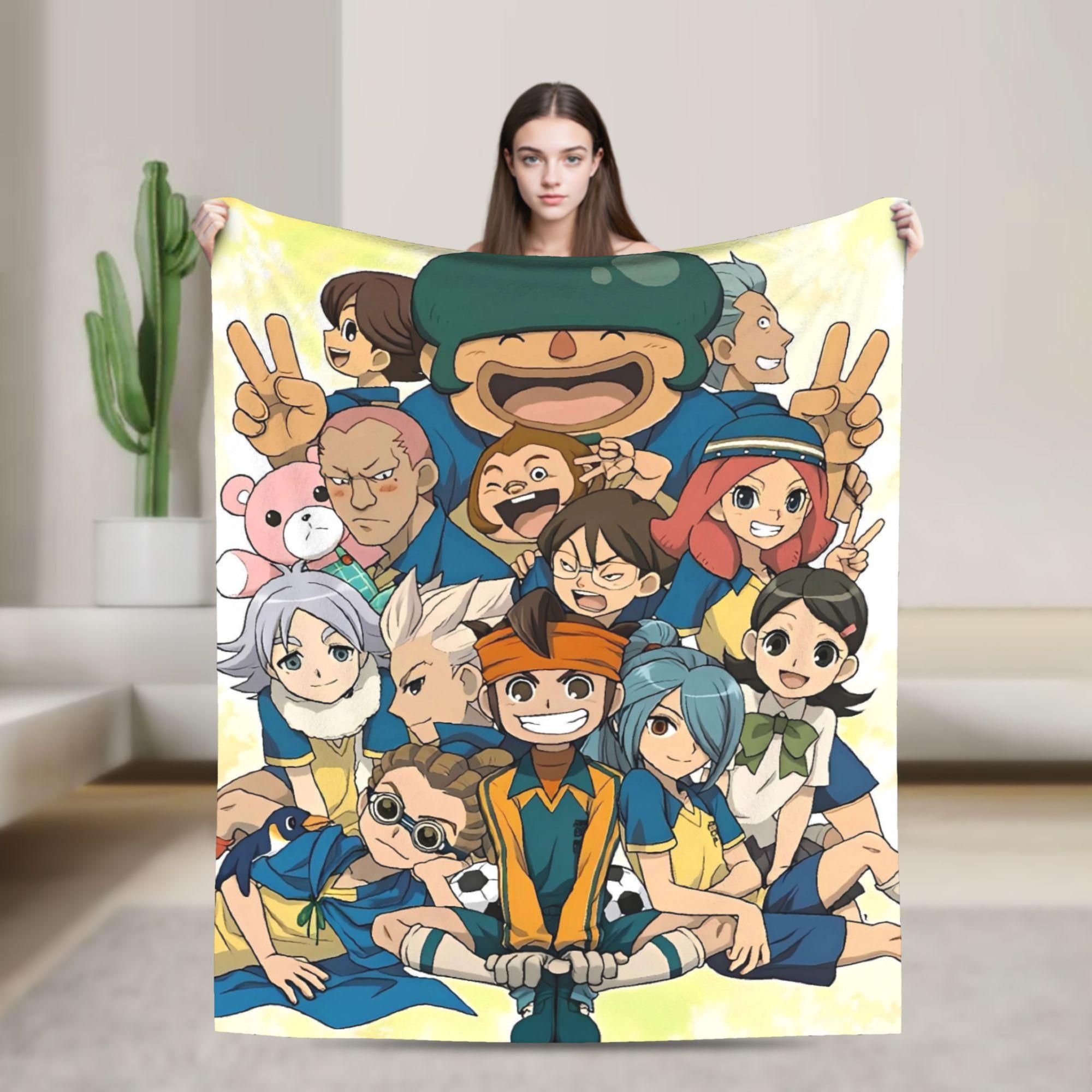 

Anime Axel Blaze Inazuma Eleven Flannel Blanket Winter Warm Soft Throw Blanket for Students Couch Chair Bedspread Sofa Bed Cover 30x40in