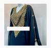 Women Moroccan Dubai Kaftans Abaya Farasha Handmade Dress Fancy Long Gown Eid