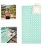 2-in-1 Strandlaken Rugzak, Veranderbaar Handdoek en Rugzak met Binnenvak met Rits, Zandafstotende Stof Strandtas, Sneldrogende Mat voor Kamperen