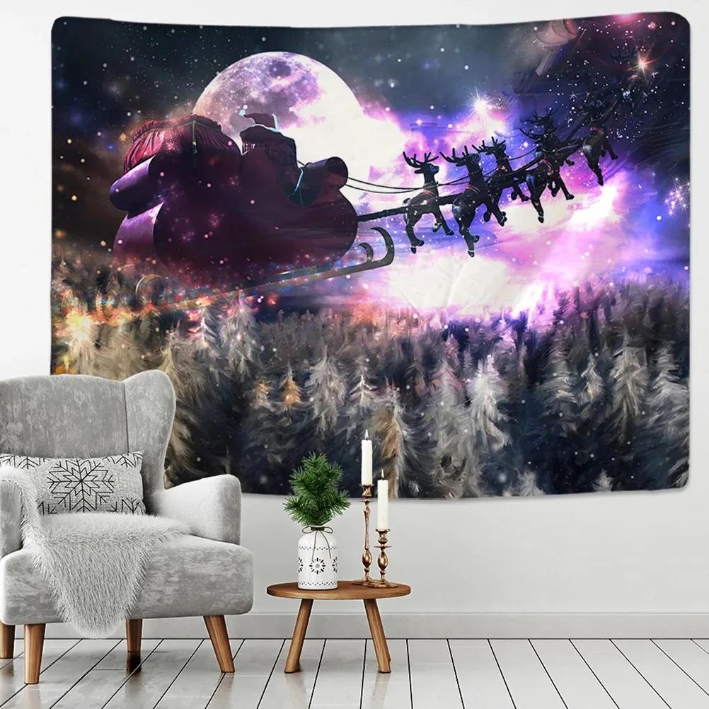 Christmas Tree Snowman Decorative Tapestry Home Living Room Bedroom Wall Decoration