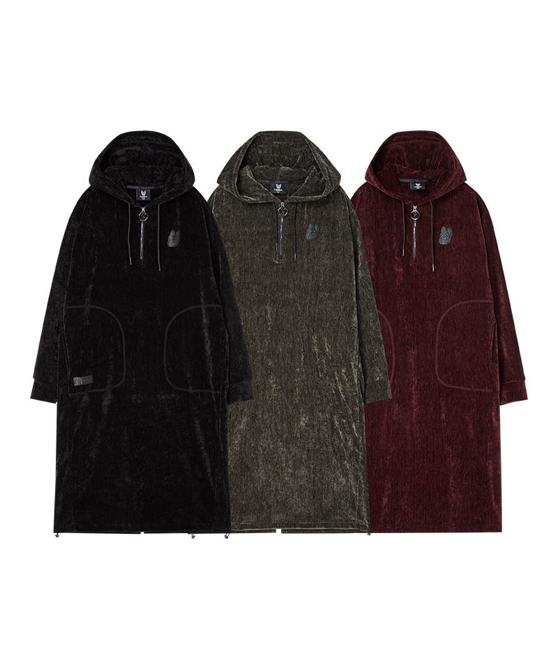 Life Work Women'S Chenille Velvet Hooded Dress