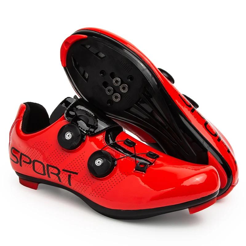Cycling Sneaker MTB Men Sports Dirt Road Bike Boots SPD Pedal  Bicycle Footwear Speed Racing Women Flat Off Cycling Shoes