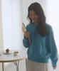 Nyuluki Cozy Round Knit Pullover_Blue