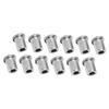 12PCS Guitar Through Body Ferrules Replacement Metal String Bushing for Electric Guitar