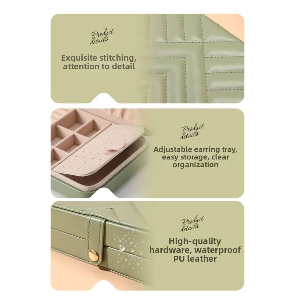 Large Capacity Jewelry Storage Box Dust-proof Necklace Storage Case  Rings Storage