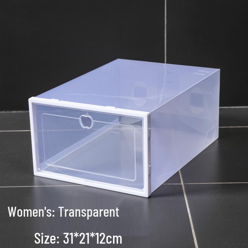 Прозрачный откидной ящик для хранения обуви | Пластиковый органайзер для обуви 31.5 x 21.5 x 12.5 cm