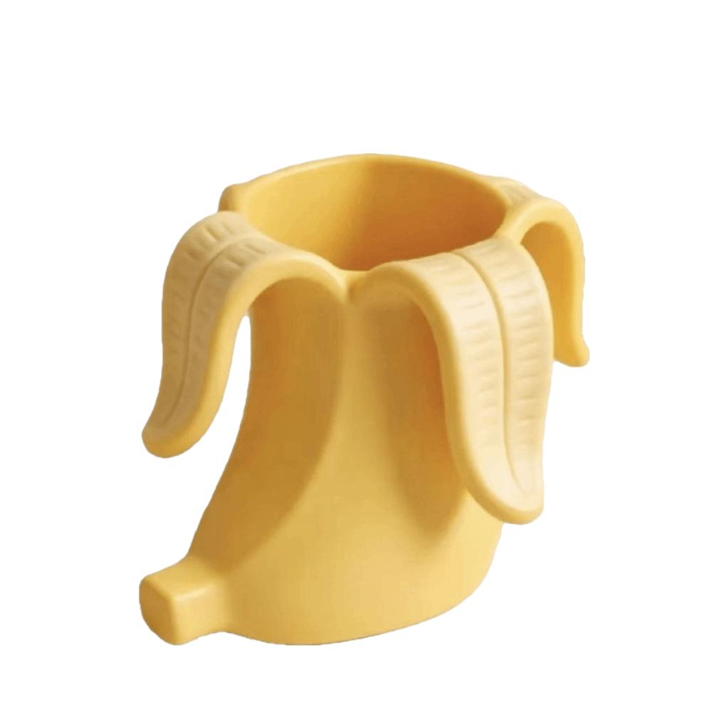 

Creative Banana-Shaped Pencil Holder Curved Arc Design Makeup Brush Storage Tool School жёлтый