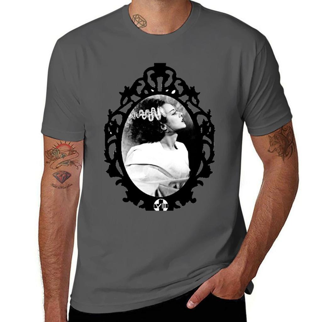 Vintage Çerçeveli Frankenstein'ın Gelin Tişörtü G Unisex Tişörtler Unisex Tişört İçin Özel Baskı Unisex Tişörtler Unisex Tişört İçin