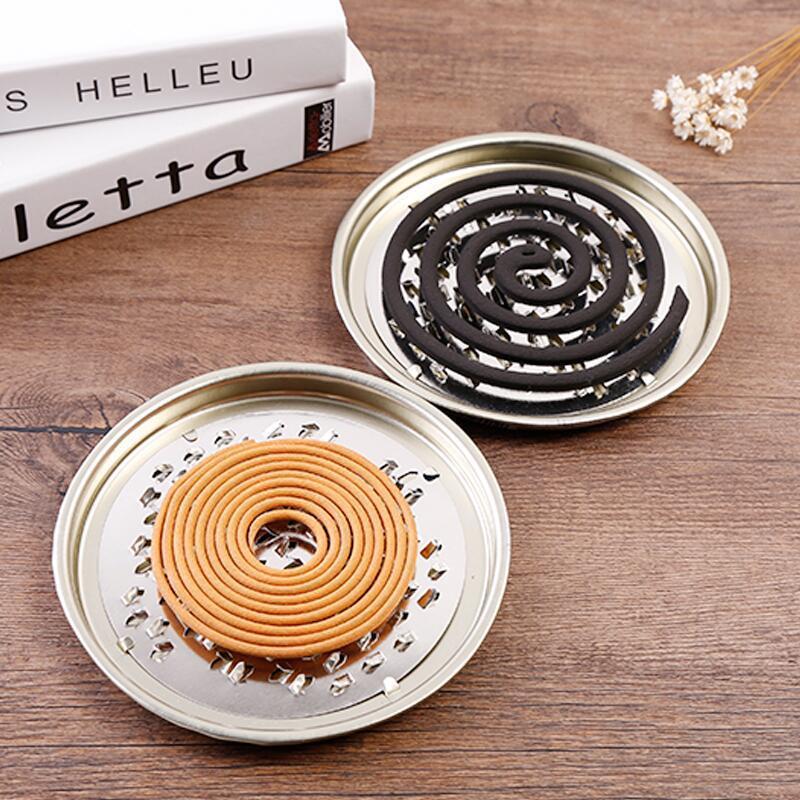 Mosquito Coil Holder Stainless Steel Zigzag Grid Large Fireproof Mosquito Coil Tray Bracket Box