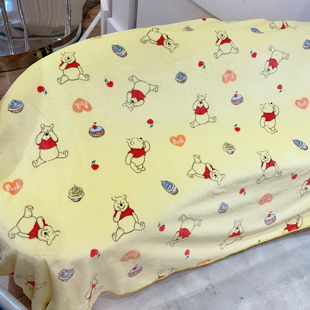 

Lovely Pooh Bear Blanket Comfortable Cartoon Cartoon Pattern Printing Flannel Blanket Office Nap Blanket Bedroom Bedspread Girl 100x150cm