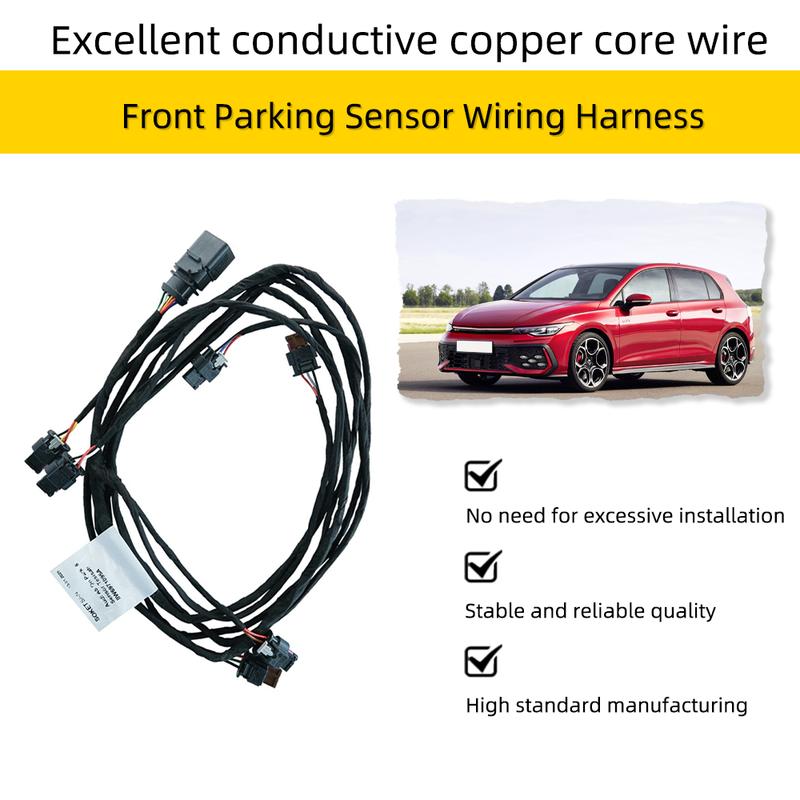 5G0971095J Front Bumper PDC Sensor Wiring Harness for VW Golf MK7 2013+ for VW Golf VII Front Parking Sensor Loom 5G0971095E