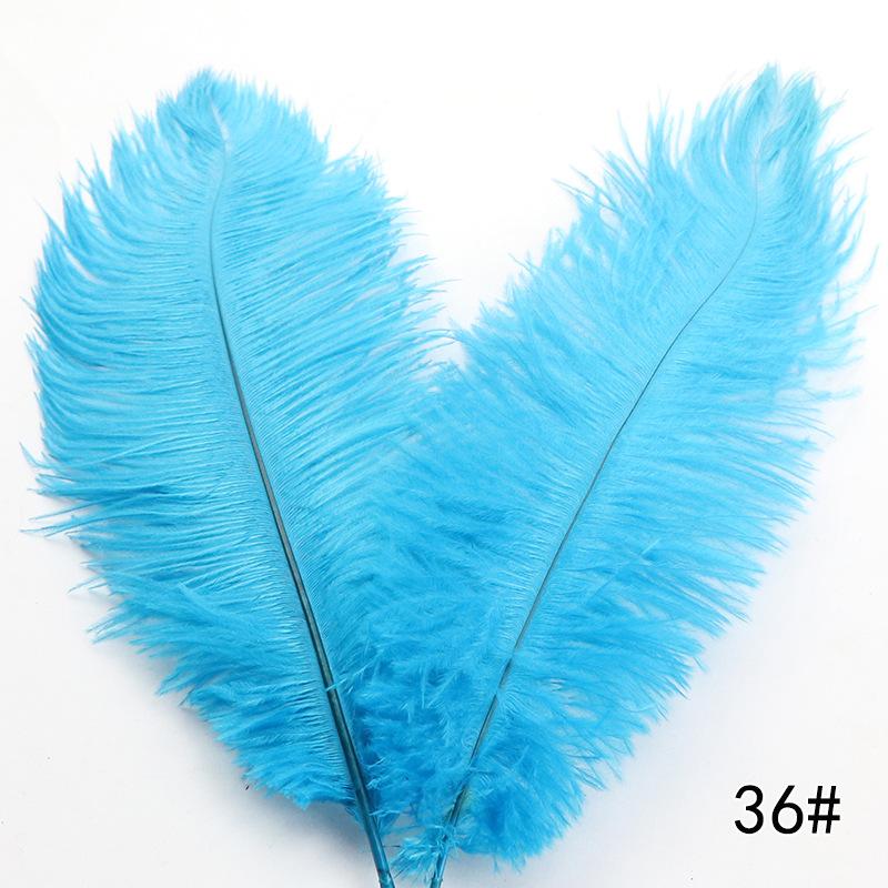 High Quality Ostrich Hair 35-40Cm Multi-Colored Decorative Feathers, Stage Room Flower Arrangement Feathers