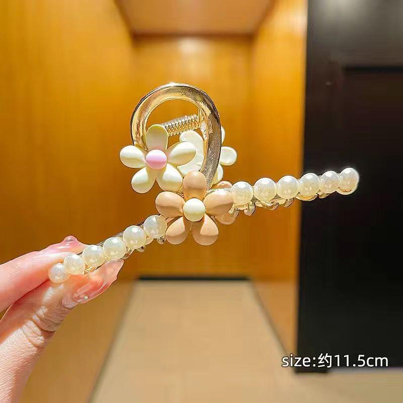 Alloy Womens Back-of-Head Grabber Large High-End Hair Claw Clip Summer 2026 Shark Clip Headpiece Japan and Korean Style