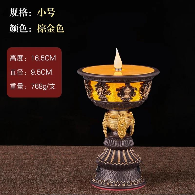 1 Pc Simulated Candle Buddhist Tools in Buddhist Temples Home Decoration Pray for Auspiciousness  home accessories feng shui