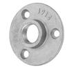 10 Stück Legierung/Gusseisen 3 Löcher 65mm DN15 Flansch Rohr Basis Gewinde Bodenflansch(Gusseisen)