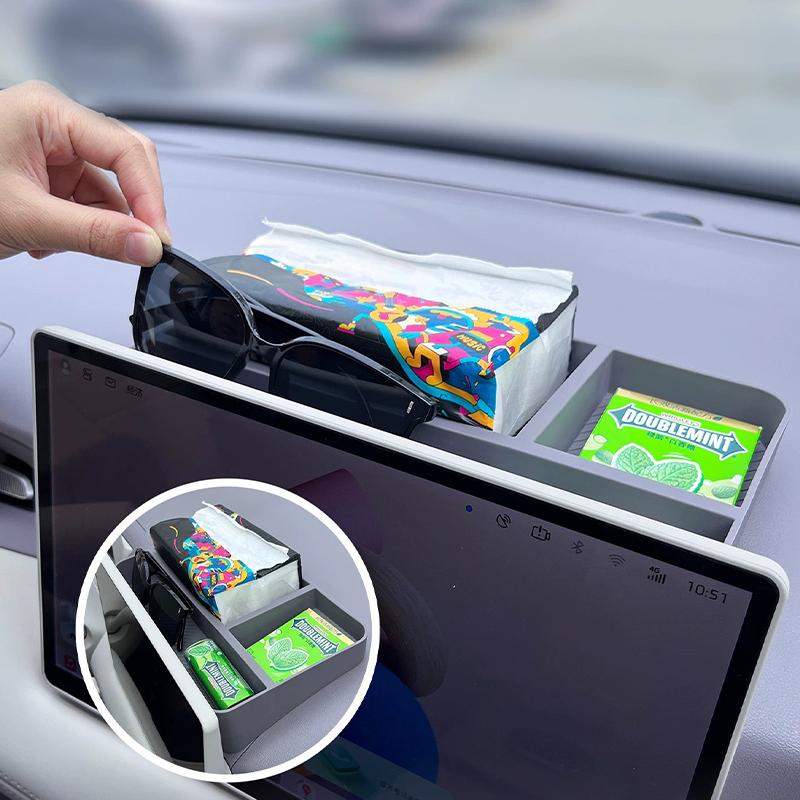 Hidden Storage Tray Behind Dashboard Screen, Practical Modified Interior Storage Accessories for MG4