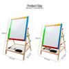 Kids' Double-Sided Magnetic Liftable Wooden Easel - Colorful Art & Drawing Toy