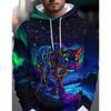 Men's 3D Long Sleeved Hooded Sweatshirt