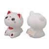2.36*2.17*2.68 in Lucky Cat Figurine Plastic Traditional Fortune Cat  Office Desk