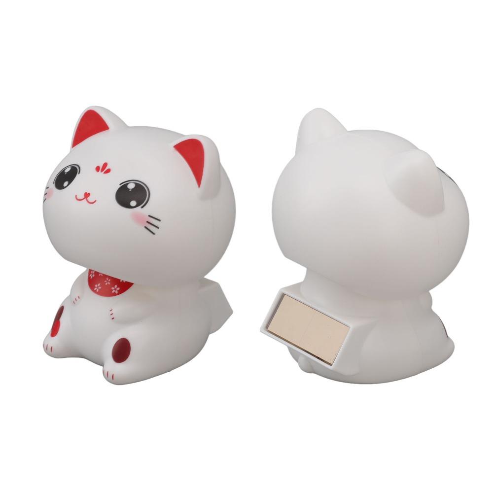 2.36*2.17*2.68 in Lucky Cat Figurine Plastic Traditional Fortune Cat Office Desk