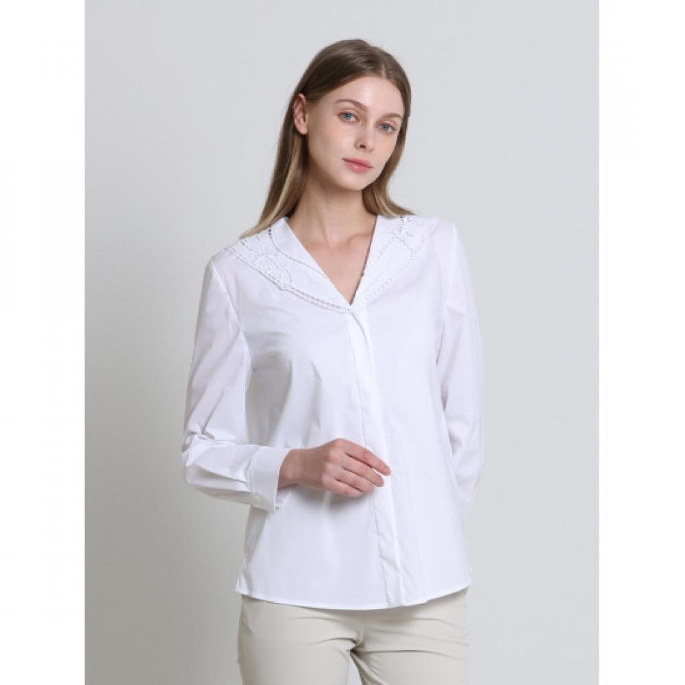 Deco V Neck Blouse With Collar Embroidery Price Tag 399000 Won