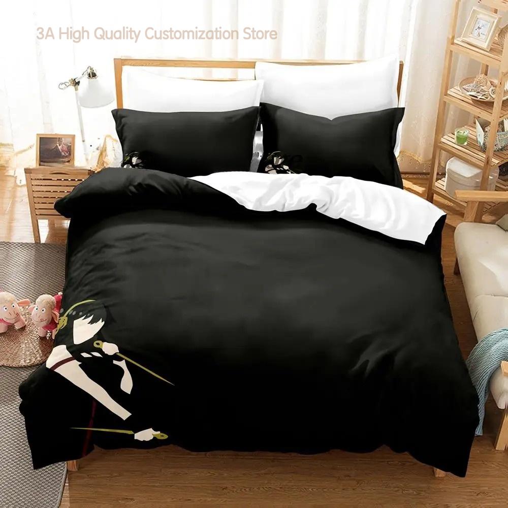 

Spy Family Ёр Форджер Постельный набор Односпальный Полуторный Двуспальный Квинсайз Кингсайз Комплект для кровати Взрослые Мальчики Спальня Комплекты пододеяльников Аниме Простыня EU single(135x200cm)