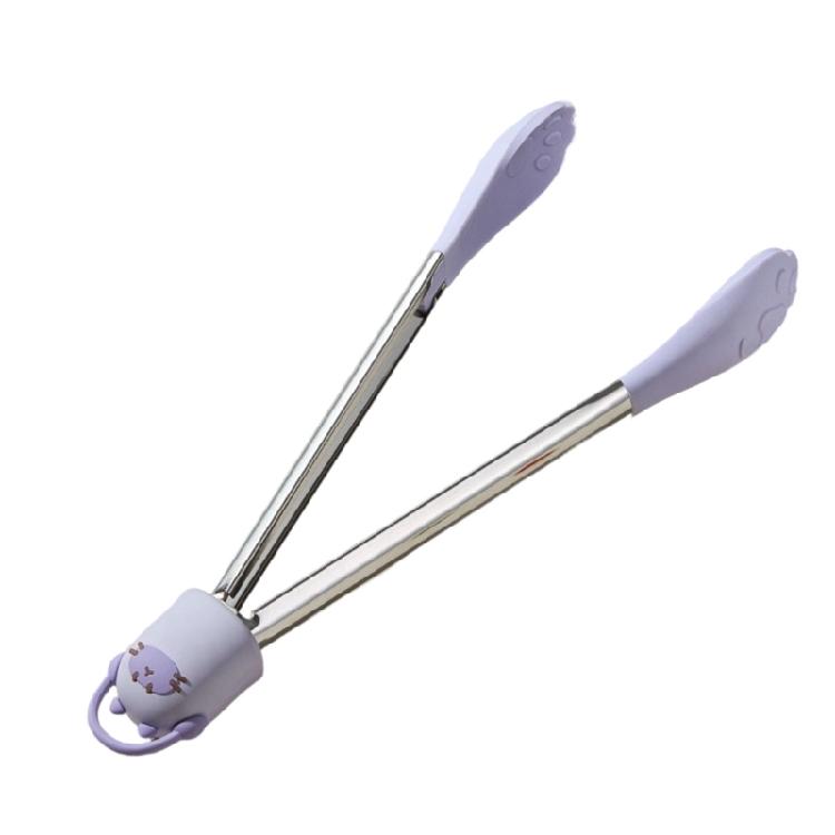 

Professional Grades Kitchen Tongs Nonslip Tip And Comfortable Handle Gripping Tongs For Easy Cooking And Serving фиолетовый