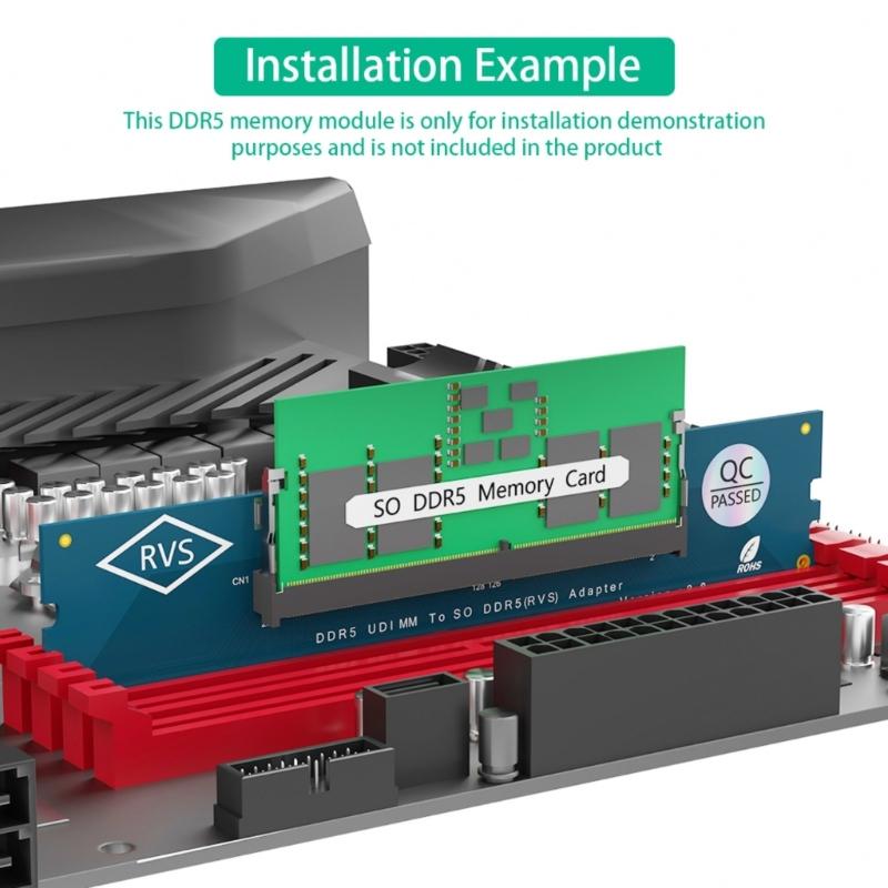Προσαρμογέας Υπολογιστή SO DDR5 σε DDR5 DIMM Υψηλής Συχνότητας Δοκιμαστής Μνήμης Μετατροπέας Κάρτα