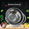 Verdikte Ronde Soep- en Rijstkom Set van Roestvrij Staal