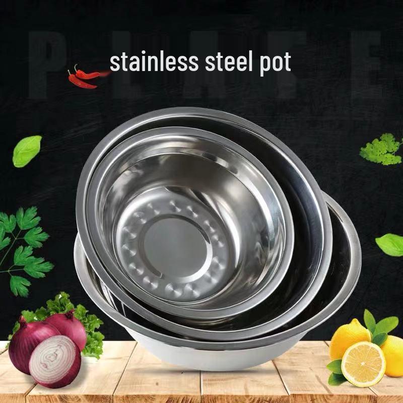 Verdikte Ronde Soep- en Rijstkom Set van Roestvrij Staal