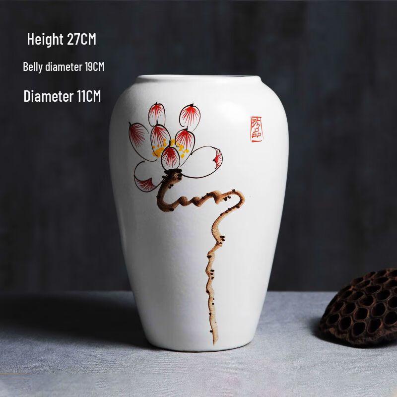 Dingyue Hand-Painted Retro Ceramic Vase