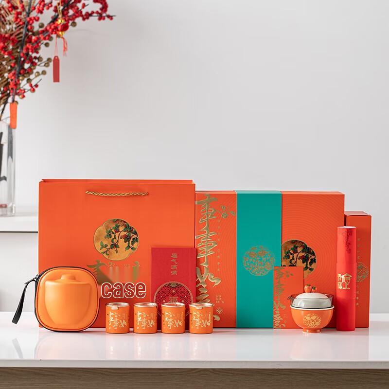 

Auspicious Ceramic Tea Gift Set
