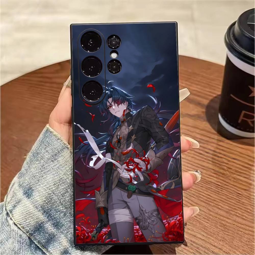 B-Blade Ying-xing Dark Phone Case For Samsung S25,S24,S21,S22,S23,S20,Ultra,S26,Plus,Fe,Note,5G Black Cover