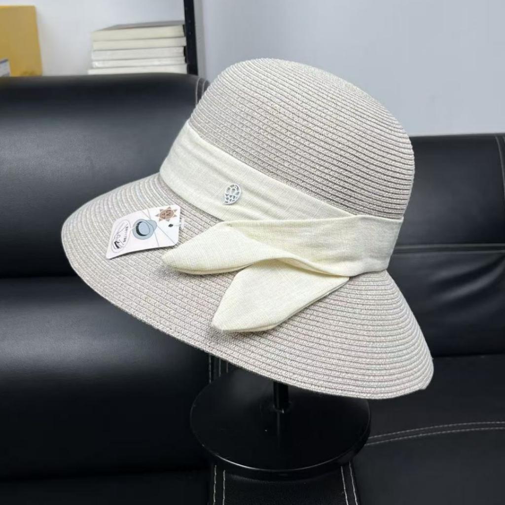High-end 2026 UV-proof straw fisherman's hat children's French big-brimmed sunshade straw hat basin hat beach sun hat