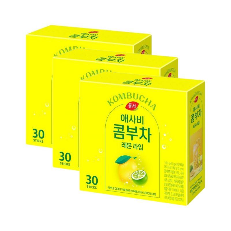 Dongsuh Apple Cider Vinegar Kombucha Lemon Lime 5g X 30 Sticks