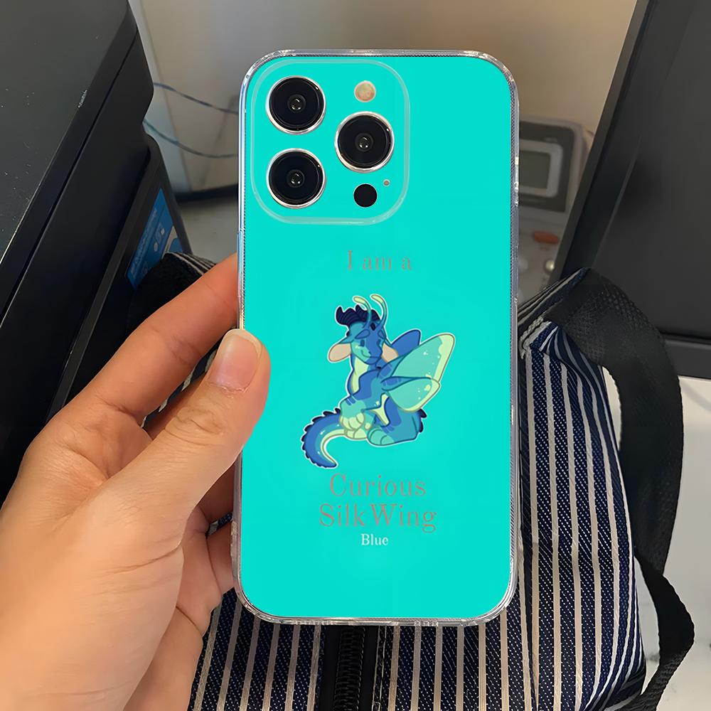 

Wings Of Fire Dragons Cartoon Phone Case Transparent For Iphone 15 17 Pro Max 16 14 Pro 11 12 Pro 13 X XR XS SE Back Cover iPhone12 ProMax