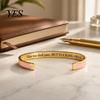 Bracciale Semplice di Alta Gamma Anche Questo Passerà Bracciale a Braccialetto con Mantra, Regolabile Inciso Motivazionale Comodo Braccialetto da Polso Informazioni Nascoste