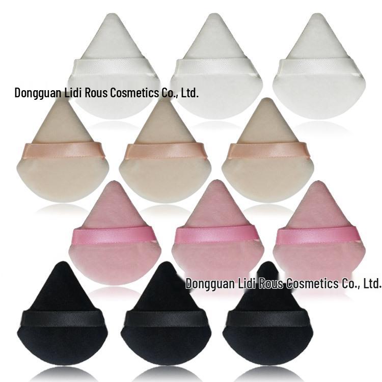 Éponge de maquillage triangulaire en daim