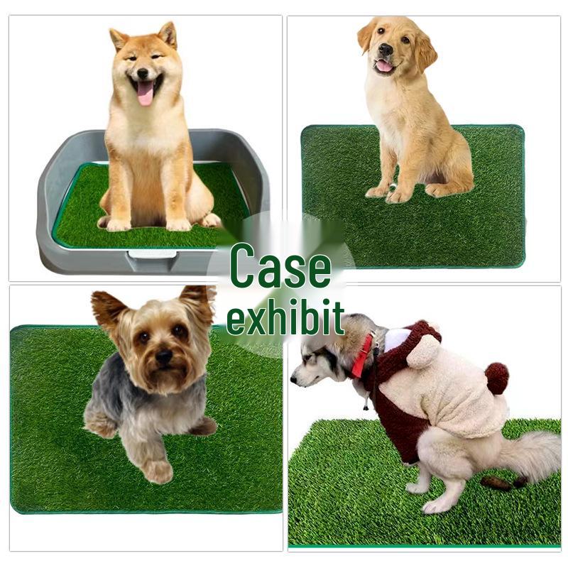 Washable Non-Slip Dog & Cat Pee Pad with Artificial Lawn