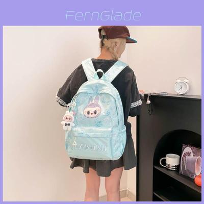 Cartoon Print Large Capacity Backpack With Waterproof Fabric For School Kids** Characters Included)