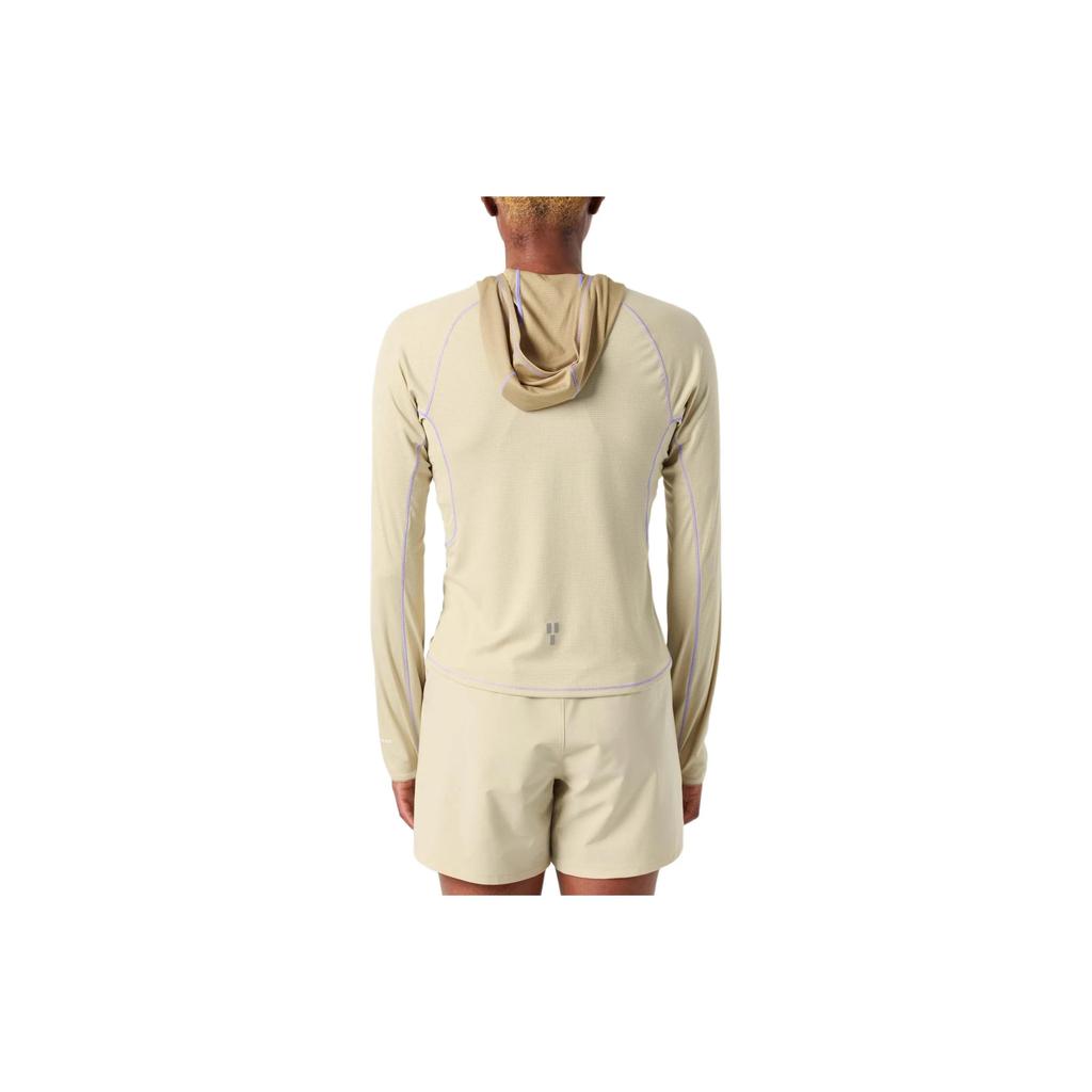 THE NORTH FACE Women's Summer LT Sun Hoodie Sweatshirt Women's Beige Yellow (Unisex) Sweatshirts NF0A85YS PV6