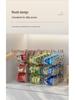 Stackable Multi-layer Transparent Storage Rack for Canned Food and Beverages