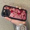 Romantic Rose Petal Art Phone Case for iPhone 17 16 15 14 13 12 11 Series Pro Max Plus Double Layer Protection